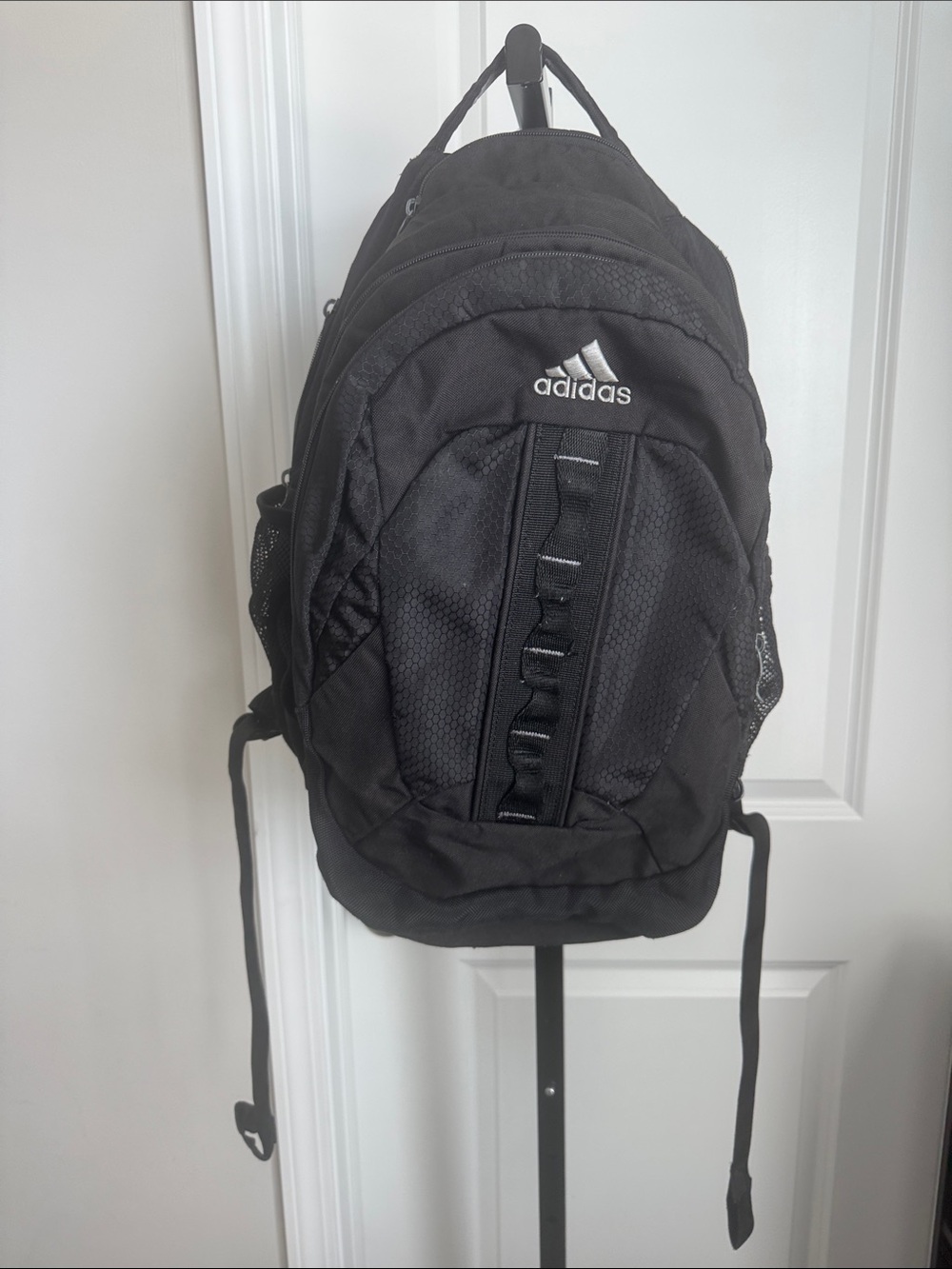 adidas Black Men's Backpack with Front Storage Loops